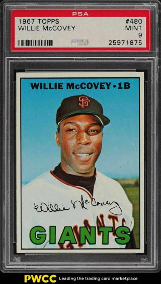 1967 Topps Willie Mccovey 480 Psa 9 (pwcc)