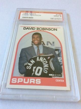 1989 - 1990 Fleer Hoops David Robinson San Antonio Spurs 138 Basketball Psa 9