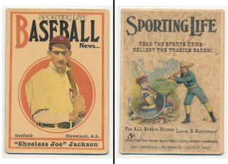 Sporting Life Baseball News - Shoeless Joe Jackson,  Cleveland,  A.  L.
