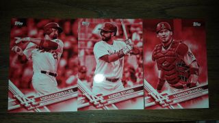 Only 5 Made - 2017 Topps 5x7 Red Set 2/5 Yasmani Grandal Los Angeles Dodgers