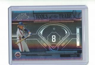 2005 Absolute Memorabilia Gary Carter Tools Of The Trade Black Parallel 2/5