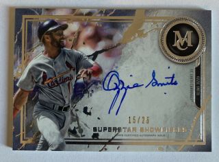 Ozzie Smith 2019 Topps Museum Superstar Showpieces On - Card Auto /25 - Cardinals