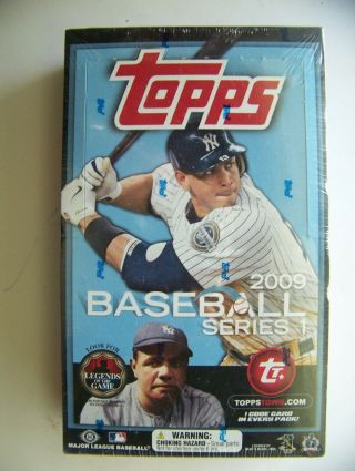 2009 Series 1 Topps Baseball Factory Hobby Wax Box 36 Packs Of 10 Cards