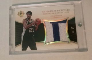 Tim Duncan - 2005/06 Ultimate - Premium Patches - Jumbo Patch - 1/25 - Spurs -