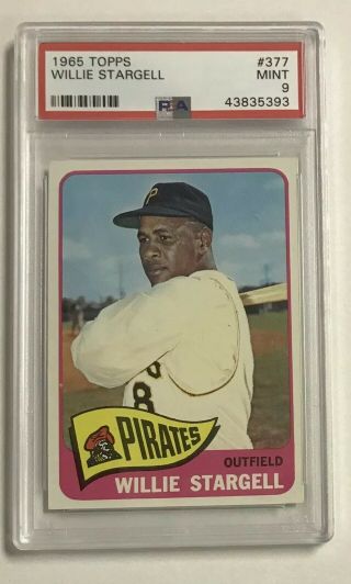 1965 Topps Willie Stargell 377 Psa 9 Pittsburgh Pirates Hof