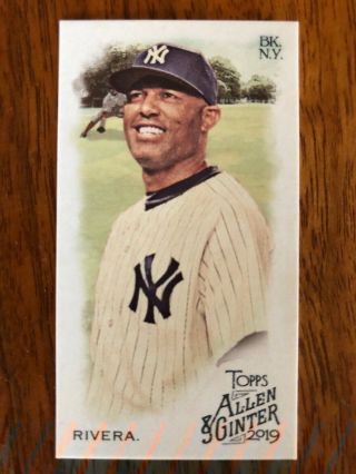 Mariano Rivera 2019 Allen & Ginter Mini Brooklyn Back Hand Numbered 24 Of 25