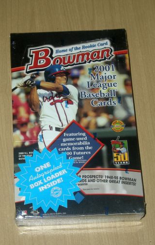 2001 01 Bowman Jumbo Baseball Hobby Box Pujols
