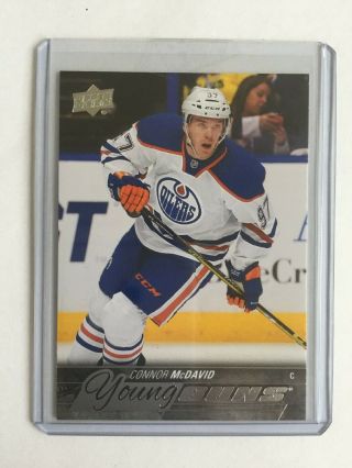 2015 - 16 Ud Series One Connor Mcdavid Young Guns Rookie Card 201