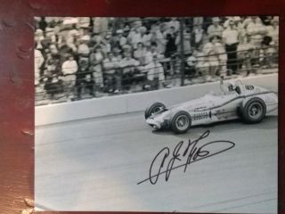 Aj Foyt Formula One Racing Legend Autographed Signed 8x10 Photo With