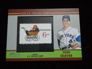 2019 Topps Heritage Tom Seaver 1970 U.  S.  Postage Stamp 34/50