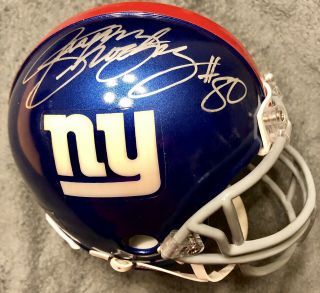 Jeremy Shockey Autographed/signed York Giants Mini Helmet