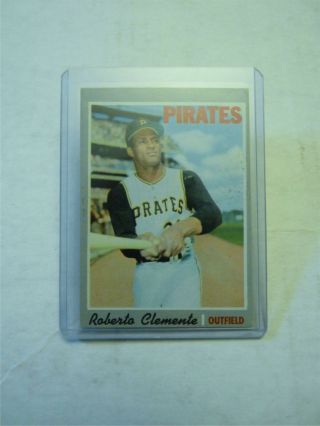 Vintage Mlb Pittsburgh Pirates Roberto Clemente 1970 Topps Trading Card 350