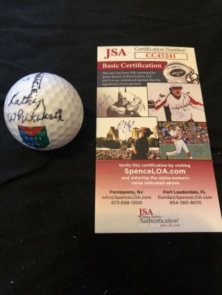 Kathy Whitworth Signed World Golf Hall Of Fame Ball Autograph Jsa