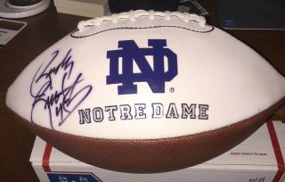 Rudy Ruettiger Autographed Notre Dame Football