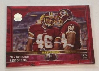 2015 Topps Red Parallel Washington Redskins Team Card 29/60 Made 274