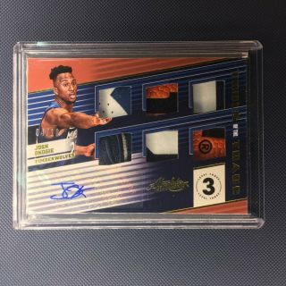 18 - 19 Absolute Josh Okogie Rc Rookie Tools Of The Trade Patch Auto /10