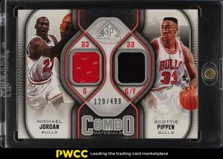 2009 Sp Game Materials Michael Jordan Scottie Pippen Patch /499 (pwcc)