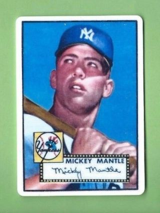 Mickey Mantle Porcelain Reprint 1952 Topps R & N China Co.  Yankees