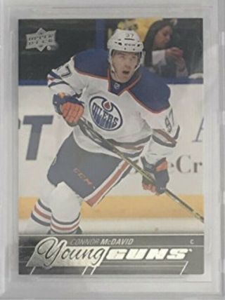 2015 - 16 Ud Connor Mcdavid Young Guns Yg Rookie Card Rc 201