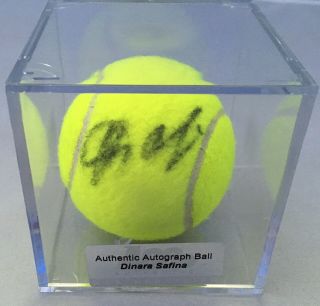 Ace Certfied Authentic Signed Tennis Ball Dinara Safina Autographed