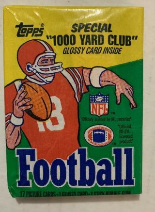 1986 Topps Nfl Football Trading Card Wax Pack (qty 1) -