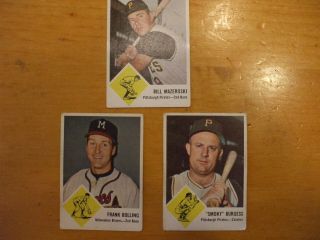 seven 1963 Fleer ten 1960 Sports Novelties Baseball trading cards found in attic 4