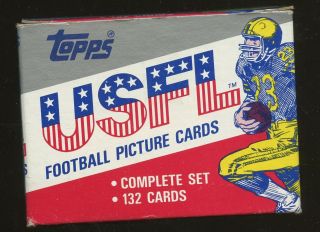 1985 Topps Usfl Football Complete Set 132 Cards