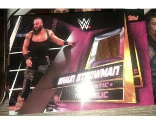 Wwe Slam Attax Universe Limited Edition Table Relic Card Braun Strowman Topps