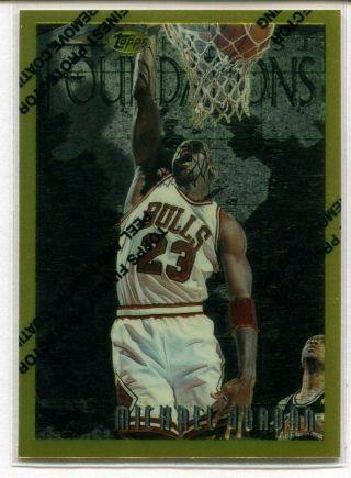 1996 - 97 Topps Finest 291 Michael Jordan Gold