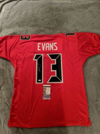 Mike Evans Autographed Custom Jersey Tampa Bay Buccaneers Jsa Authentication
