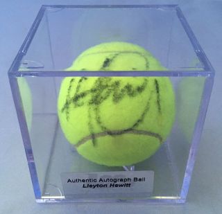 Ace Certfied Authentic Signed Tennis Ball Lleyton Hewitt Autographed