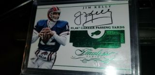 2015 Flawless Jim Kelly Benchmarks On Card Auto Autograph D 4/5 Ssp