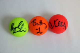 Brooke Henderson,  Brittney Lang,  Cristie Kerr | 3 Lpga Autographed Golf Balls