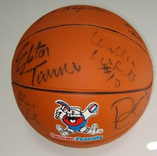 1984 - 1985 Denver Nuggets Autographed Team Basketball