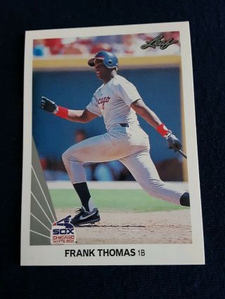 1990 Leaf Frank Thomas Rc Chicago White Sox 300 Baseball Card