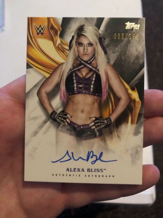 2019 Topps Wwe Undisputed Alexa Bliss Auto Sp Autograph Diva 86/199