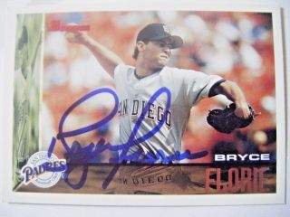 Bryce Florie Signed Padres 1995 Bowman Baseball Card Auto Autographed Red Sox 93