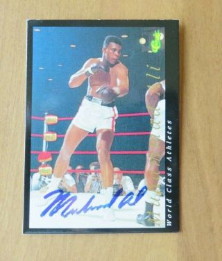 1992 Classic Muhammad Ali Autographed Signed Card Nm - Mt
