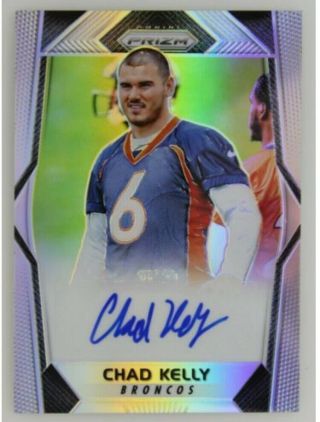2017 Panini Prizm Chad Kelly Colts Rookie Silver Refractor Rc Auto Sp