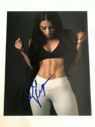 Wwe Nxt Zelina Vega Sexy Autographed 8x10 Photo Wrestling Wrestlemania Signed