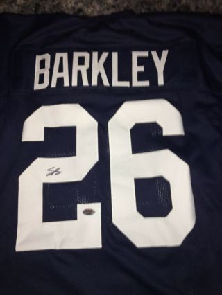 Saquan Barkley Giants Signature Signed Autographed Jersey W/coa