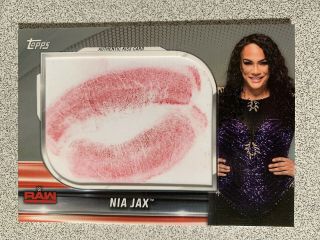 2019 Topps Wwe Raw Nia Jax Kiss Card 17/25 Ssp Read