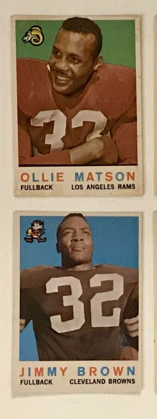Great Group Of Eight 1959 And One 1960 Topps Football Cards 3