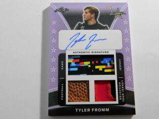 Tyler Fromm 2019 Metal All - American Bowl Game & Tour Jersey,  Football & Auto 2/3