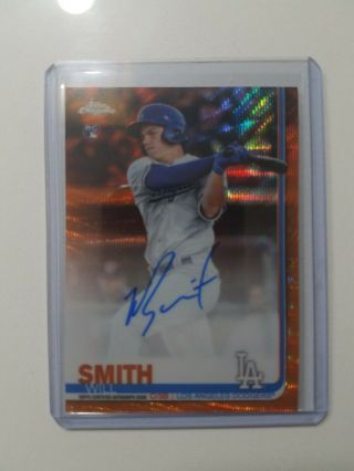 Will Smith Rc 2019 Topps Chrome Orange Wave 19 /25 Auto Hot Roy Pack Fresh Ssp