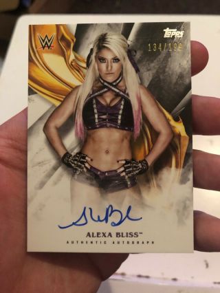 2019 Topps Wwe Undisputed Alexa Bliss Auto Sp Autograph Diva 134/199