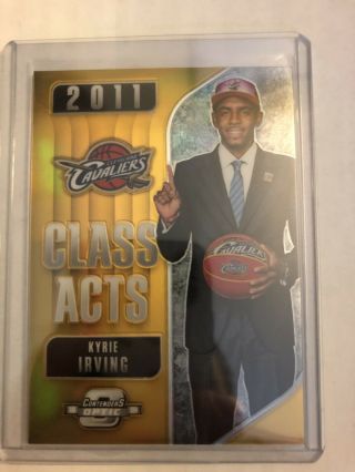2019 Panini Contenders Optic Kyrie Irving Gold Refractor Rookie Class Acts D/10