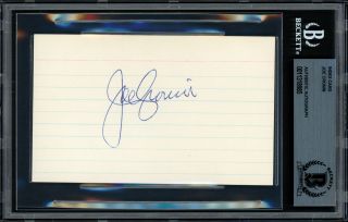 Joe Cronin Autographed Signed 3x5 Index Card Boston Red Sox Beckett 11318985