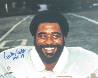 Oilers Curley Culp Signed 16x20 Photo 1 Auto - Pro Bowler - Hof 2013