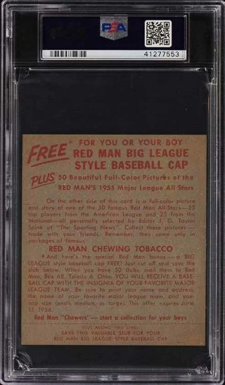 1955 Red Man Tobacco Willie Mays 7 PSA 4 VGEX (PWCC) 2